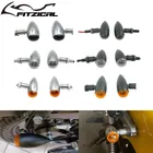 Indicatori di direzione a proiettile per moto universali indicatori di direzione per Harley Sportster Touring Dyna Softail Chopper Cafe Racer