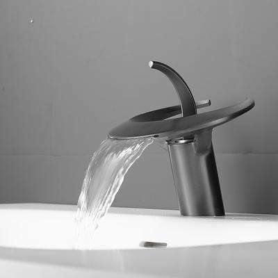 Bathroom Sink Faucet - Classic / Waterfall Electroplated Mount Outside Single Handle One HoleBath Taps