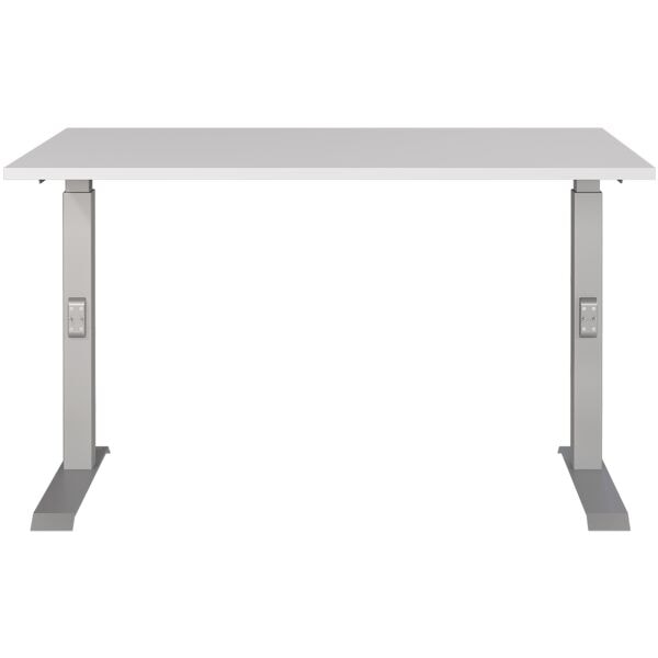 Germania-Werke Schreibtisch höhenverstellbar (manuell) »Downey« 120 cm grau, 120x91x80 cm Image