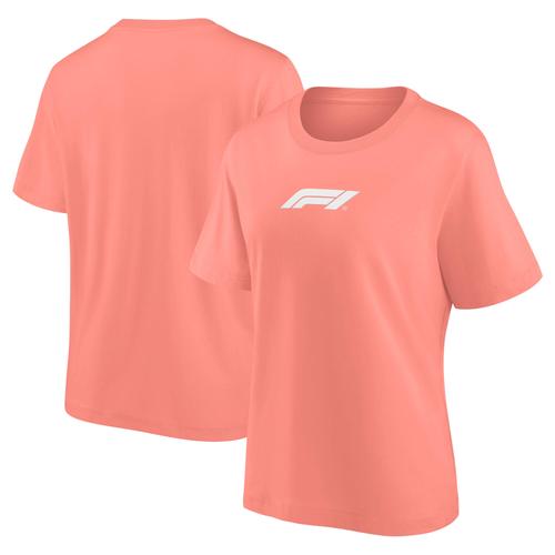 Formel 1 Kleiner Mono Logo Oversized T-Shirt – Coral Haze – Damen