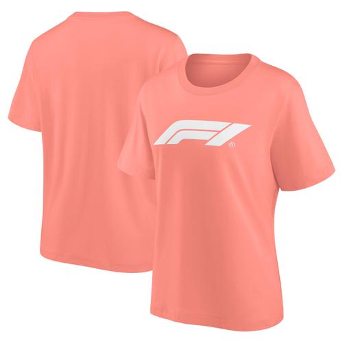 Formel 1 Mono Logo Grafik Oversized T-Shirt – Coral Haze – Damen