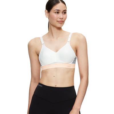 Sport-BH TRIACTION BY TRIUMPH "Triaction Hybrid Lite P EX", Damen, Gr. 75, Cup F, weiß, Single Jersey, Obermaterial: 46%