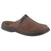Clog JOSEF SEIBEL "Max", Herren, Gr. 42, braun (dunkelbraun), Nubukleder, klassisch, Schuhe, Sommerschuh, Schlappen, Urlaub, mit Konstrastnähten