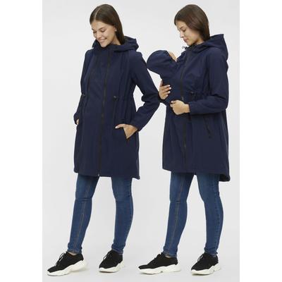 Umstandsjacke MAMALICIOUS "MLSHELLA" Gr. S (36), blau (navy) Damen Jacken mit praktischem Einsatz