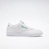 Sneaker REEBOK CLASSIC "CLUB C 85", Gr. 42, grün (weiß, grün), Leder, Synthetik, sportlich, Schuhe Damenschuh Herrenschuh Retrosneaker Skaterschuh Sneaker Sneaker low