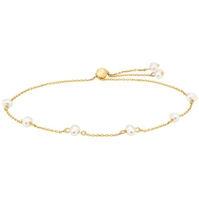 Armband JULIE JULSEN "925/- Sterling Silber vergoldet 8 SWP", gold, Armbänder, Damen, Silber 925 (Sterlingsilber)