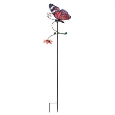 Sunset Vista Designs 426137 - Orange Butterfly Swirl Stake (94894) Wind Spinners