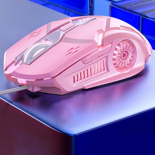 Gaming-Maus, professionelle kabelgebundene 6-Tasten-3200 dpi, LED, optische USB-Computermaus, Spielmäuse für PC, Laptop, Gamer Image