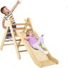 2 en 1 Triangle Escalade Montessori Enfants avec Rampe, Toboggan, Échelle Escalade,Jeux Montessori