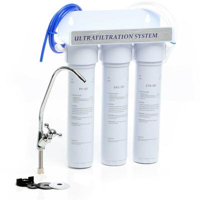 Naturewater - NW-3-PPGACCTO 3 Stufen Untertisch Wasserfilter, 5 µ, Sedimentfilter, Aktivkohle Image