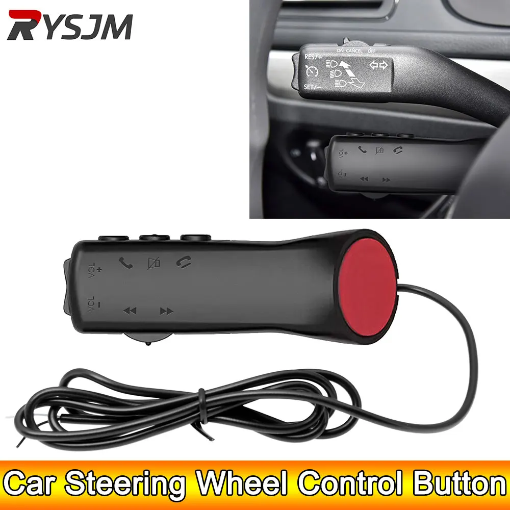 AD 7-Tasten-Taste, Auto-Lenkradtasten, multifunktionale Fernbedienung für Auto, Audio, GPS, Navigation, DVD, Android Image