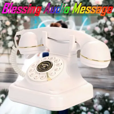 Audio message book phone wedding guest voice blessing message book banquet voice check-in message