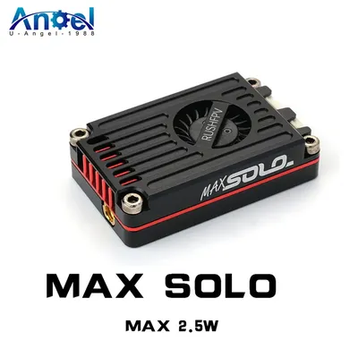 RUSH TANK MAX SOLO 5.8GHz 2.5W High Power 48CH VTX Video Transmitter with CNC shell for RC FPV Long