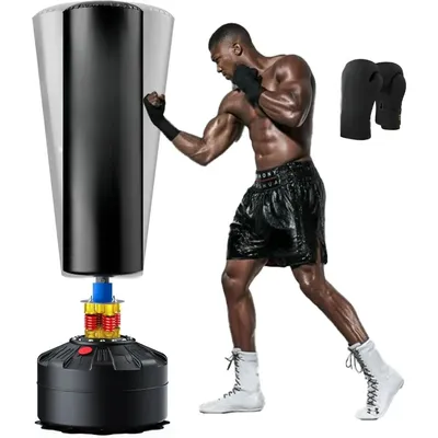 Punching Bag 70" With Boxing Gloves Heavy Boxing Bag With Stand for Adult Teens Sand Training Box