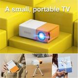 xgfhyjeh Portable Mini 4k Projector with Wifi and Bluetooth 1080p HD Small Smart Home Theater Video Movie Projectors for Outdoor Indoor Bedroom Use Compatible with HDMI USB Phone Laptop TV Stick