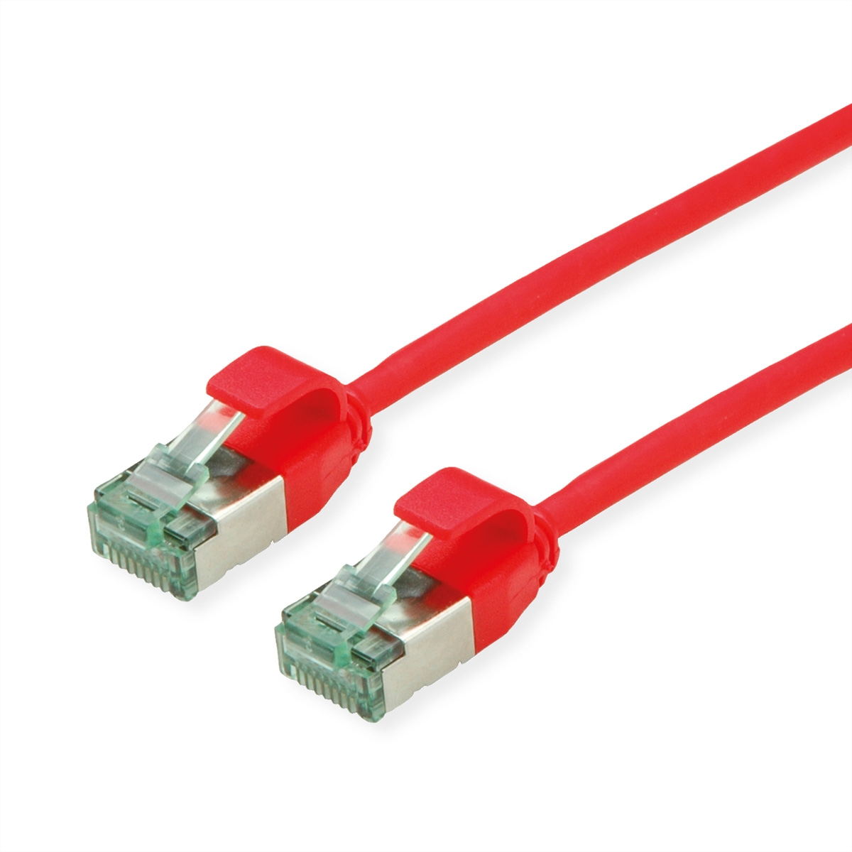 ROLINE RECYCLED MATERIAL ROLINE RM U/FTP DataCenter Patchkabel Cat.6A (Class EA), slim, rot, 0,15 m Image