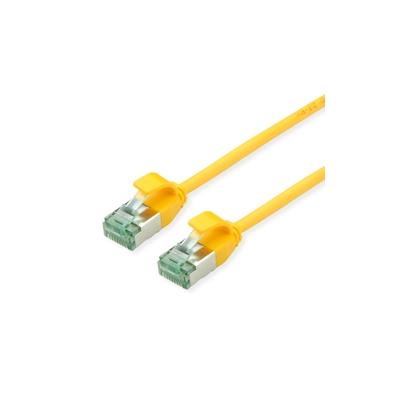 ROLINE RM U/FTP DataCenter Patchkabel Kat.6A (Class EA), slim, gelb, 0,15 m Image