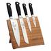 Mercer Culinary M21960BM 5 Piece Knife Set w/ Bamboo Magnetic Board, Black