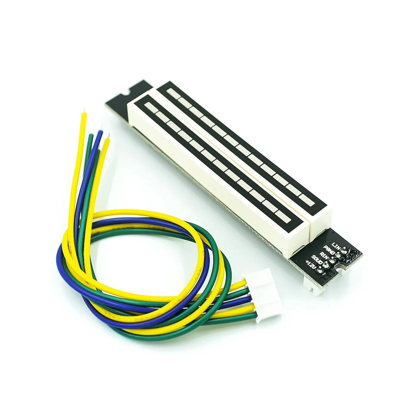 Mini Dual 12-Niveau-Anzeige VU-Meter Stereo-Verstärkerplatine Einstellbare Lichtgeschwindigkeitsplatine mit AGC-Modus Diy KITS Image