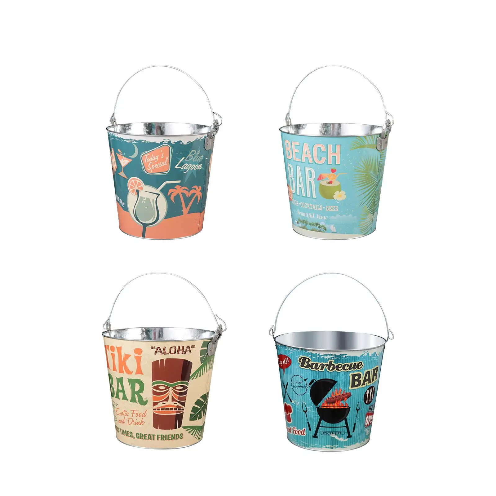 Getränke kühlwanne Eis kübel runder Wein kübel Getränke kühler für Bierflaschen Champagner flaschen Partys Home Pub Image