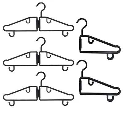 Foldable Hangers 5Pcs Trouser Hangers Laundry Hanger Shirt Hangers Portable Closet Hanger for Coats Suits Dress Clothes