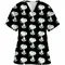 Snoopy Stitch cartoon print Nurse Uniform V-Neck Pocket Scrubs Tops Women Working Clothes Overalls