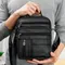 Sac à bandoulière en cuir PU pour hommes, sacs à main à la mode, sangle d'épaule réglable, sac de poitrine décontracté pour le bureau et les voyages