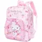 Sacs à dos Hello Kitty pour enfants, sac d'école japonais Kawaii, sac à dos étanche en cuir pour