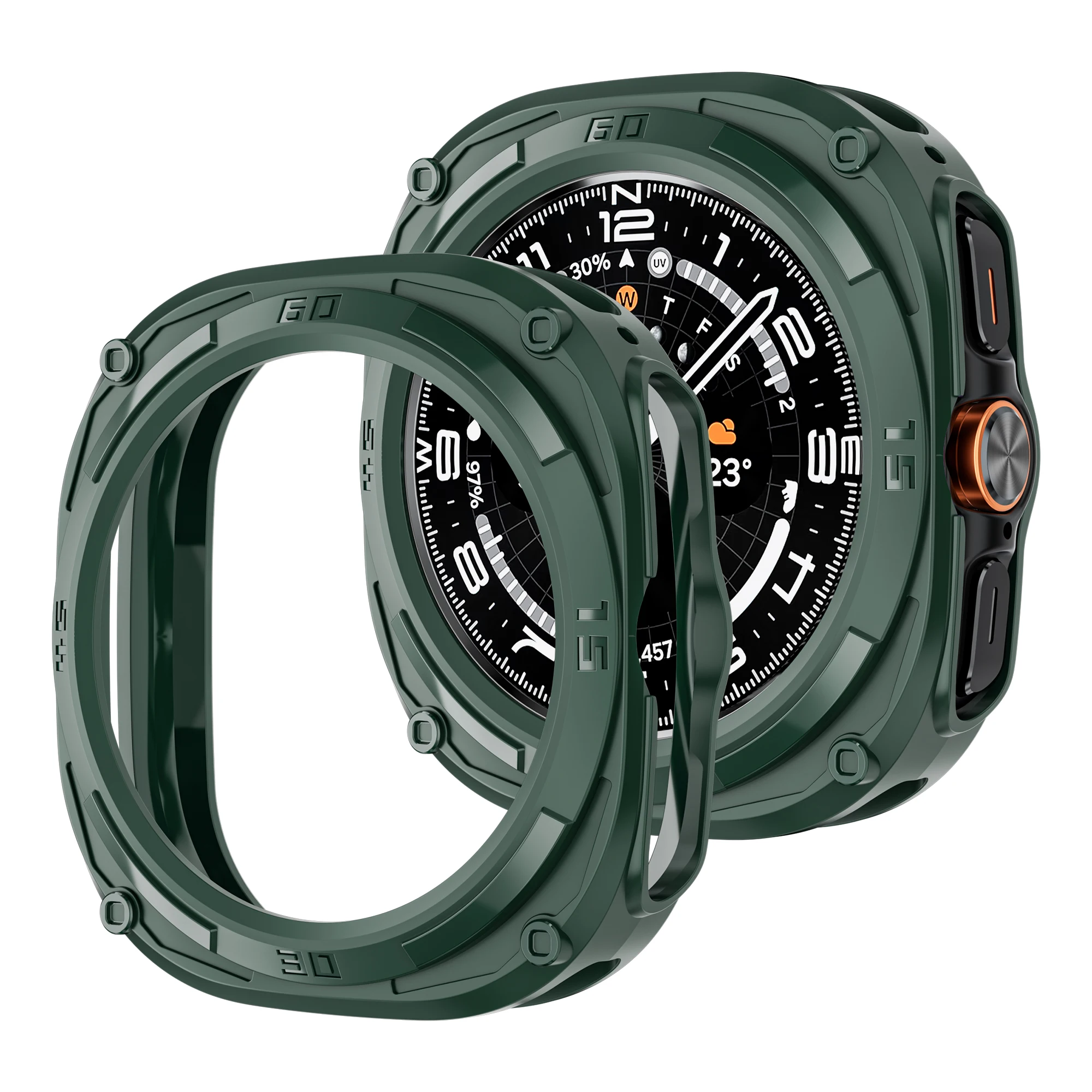 PC-Gehäuse für Samsung Galaxy Watch 7 Ultra 47mm Zubehör Hard Hohl rahmen Schutz Stoßstange für Galaxy Watch Ultra 47mm Abdeckung Image