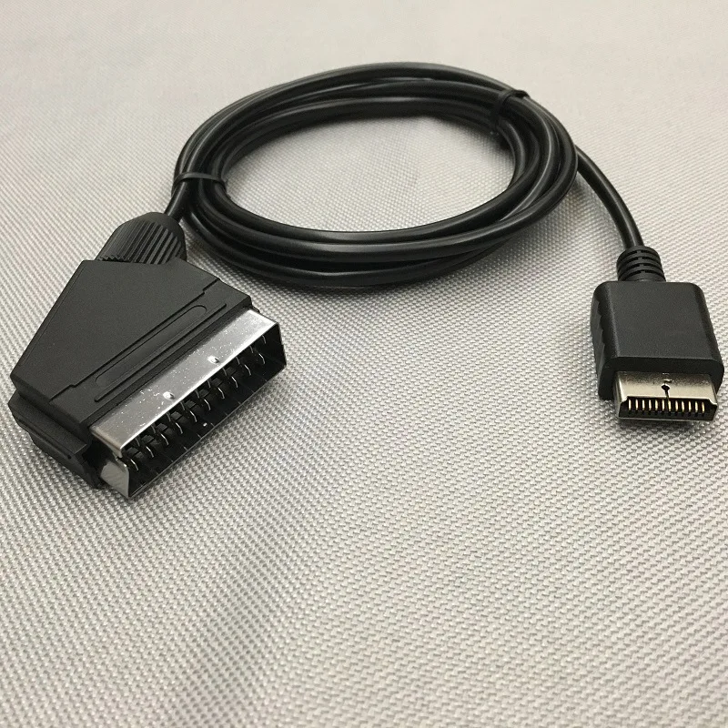 1,8 m langes RGB-SCART-Konsolen-AV-TV-Kabel für Play Station PS1 PS2 PS3 One PAL EU-Version
