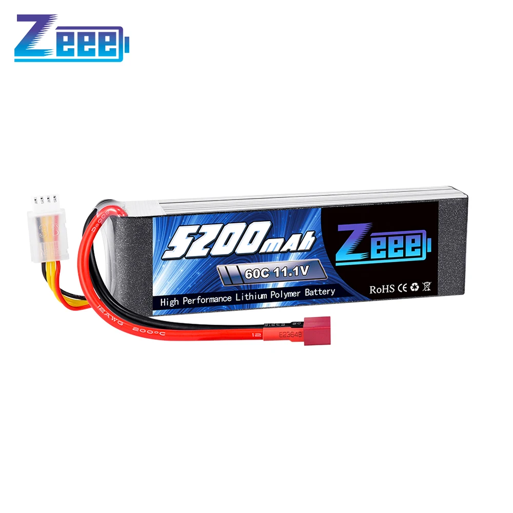 Zeee 3S Lipo 5200mAh FPV Drone Batterie 11,1V 60C Softcase mit Deans Stecker für RC Auto Lkw hubschrauber Boot Lipo Hobbys RC Teile