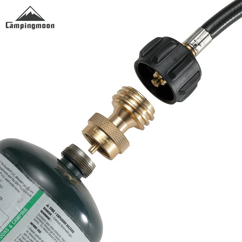 Camping moon PZ-102 gasflasche propan zylinder füll gelenk qcc1 adapter aas zylinder inflation umwandlung skopf Image