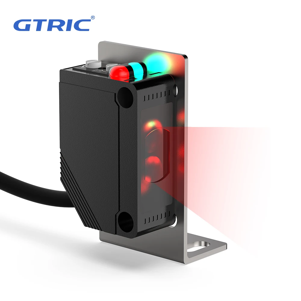 GTRIC Diffuse Lichtschrankensensor E3Z Quadratischer Infrarot-Fotozellensensor 10-30 VDC NPN PNP 3-Frad-Erfassungsabstand 30 cm Image