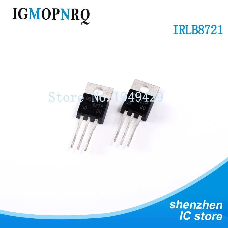 10PCS IRLB8721 IRLB8721PBF ZU-220 MOSFET MOSFT 30V 62A 9mOhm 8nC Qg Neue Image