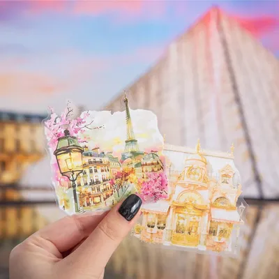 Mr. Paper 6Style 30 Teile/paket Paris Reise Thema Aufkleber für DIY Handbuch Tag Telefon Fall Buch Abdeckung Becher Dekoration Image