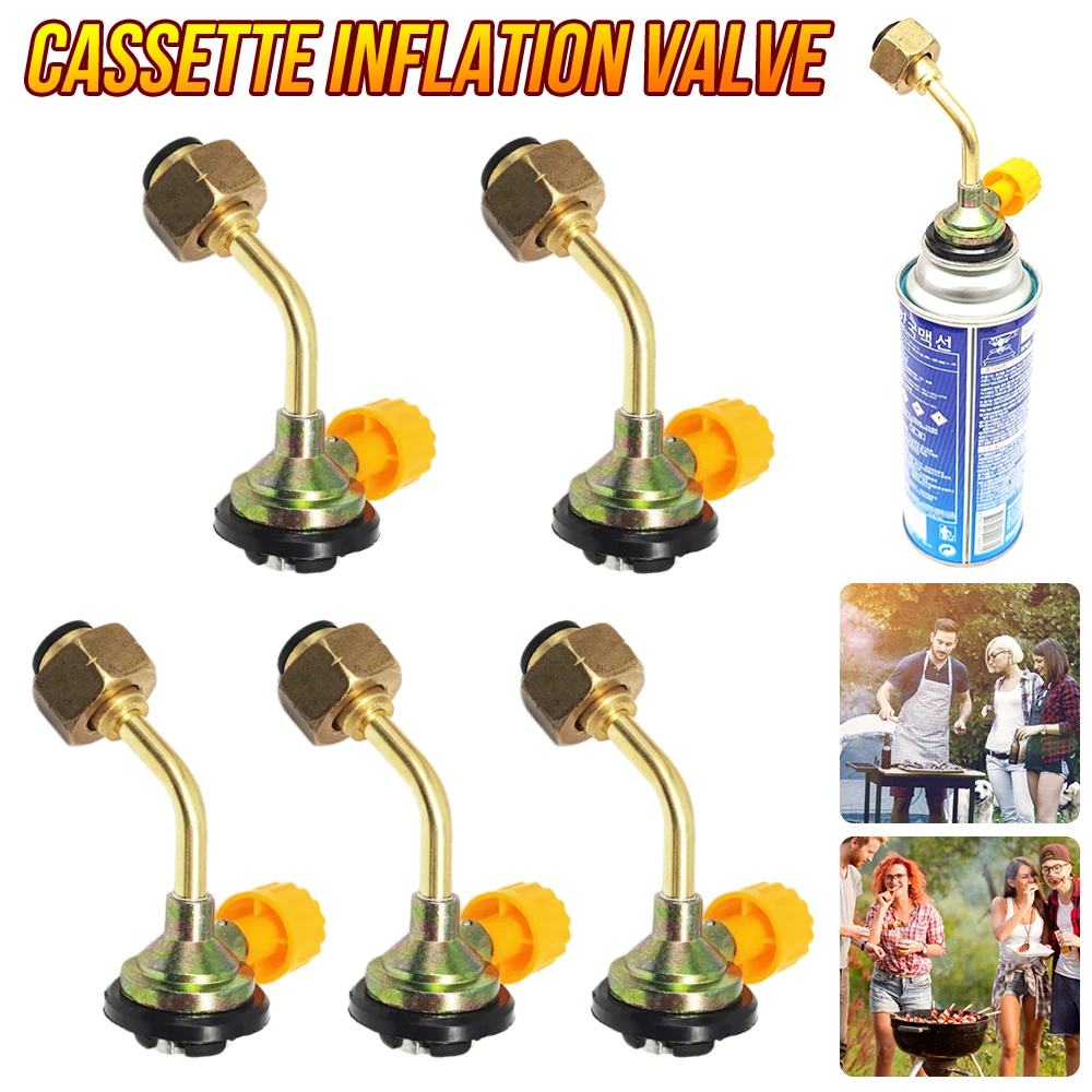1-5PC Gas Zylinder Füllung Adapter Für Outdoor Camping Picknick Gas Butan Zylinder Tank Refill Stecker Adapter Camping liefert Image