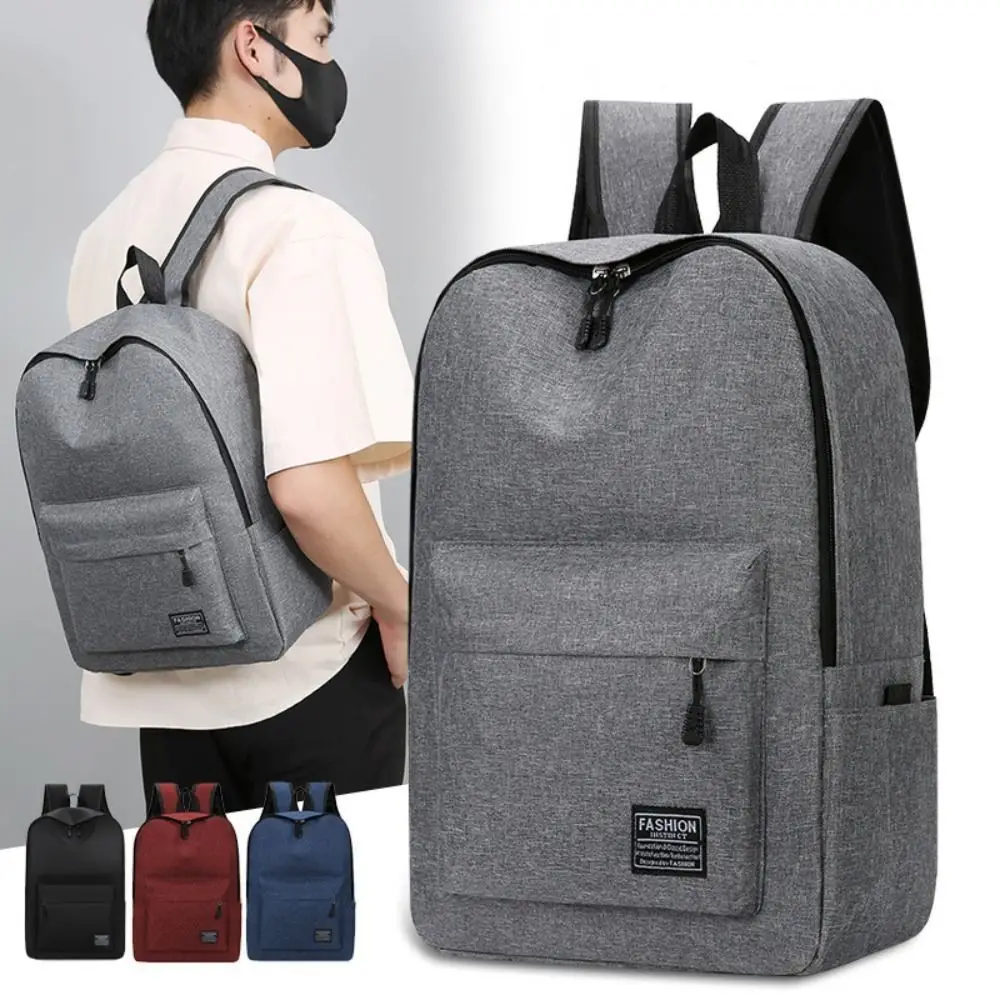 Zaino Versatile da 15 pollici borsa per Computer in tessuto Oxford lavabile alla moda nero grigio blu rosso zaino per studenti di scuola Unisex