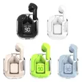 Auricolare Bluetooth wireless TWS con cancellazione del rumore Cuffie sportive stereo HiFi con display digitale Custodia di ricarica trasparente