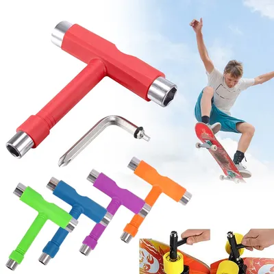 T Shape Skateboard Wrench Professional T Type Allen Key Longboard Skateboard Tools Board Roller