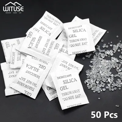 Non-Toxic Silica Gel Desiccant 50/100/200Pcs Kitchen Room Living Room Moisture Damp Absorber