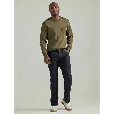 Lee Extreme Motion Straight Tapered Jeans Rinse (Size 35 x 32)