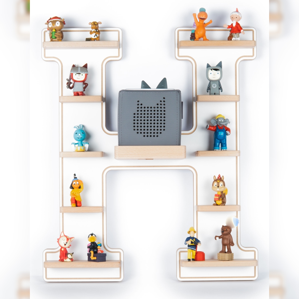 VCM Wandregal BOARTI Buchstabe Weiß H. 54 x B. 46 x T. 19 cm Image