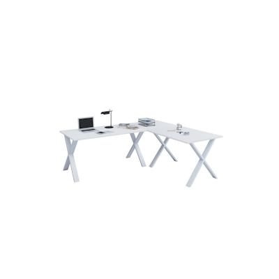 VCM Schreibtisch Lona Weiß / Weiß H. 76 x B. 220 x T. 190 cm Image