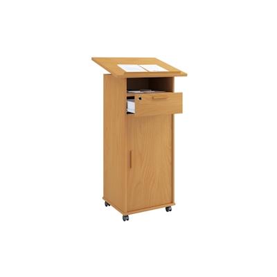 VCM Holz Stehpult Rednerpult Stehtisch Rollen Melta T Image