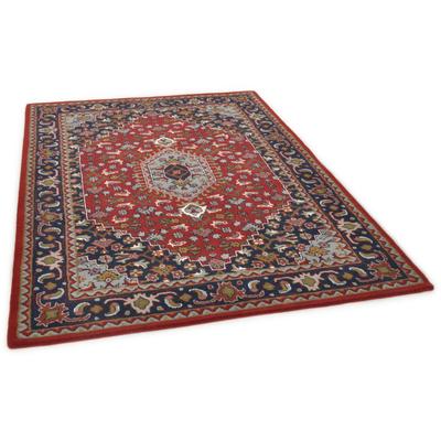 Wollteppich THEKO "Royal Orient - Bidjar 9", rot, B:120cm H:14mm L:180cm, Schurwolle, Teppiche, Obermaterial: reine Wolle, handgetuftet, Orient-Optik Image