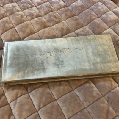 Anthropologie Other | Anthropologie Velvet Guest Book | Color: Gray/Silver | Size: Os