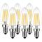 Litzee - 4W Ampoule Filament led E14 C35,Equivalent à lampe halogène 40W, 470 lumens, ac 220-240V