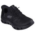 Slip-On Sneaker SKECHERS "GLIDE-STEP PRO", Damen, Gr. 40, schwarz, Textil, unifarben, sportlich, Schuhe, Slipper, Freizeitschuh mit komfortabler Heel Pillow Funktion, Topseller