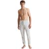 Pyjamahose MARC O'POLO "Heavy Jersey", Herren, Gr. XL, N-Gr, grau (cozy grau melange), Single Jersey, Obermaterial: 100% Baumwolle, meliert, casual, bequem lang, Hosen, mit dezentem Logodruck