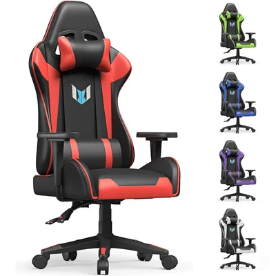 Ergonomic Gaming Chair Gamer Chairs with Lumbar Cushion and Headrest Gaming Chair Height Adjustable